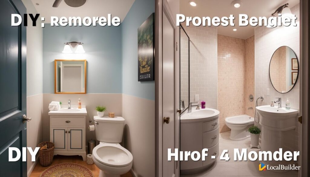 comparing quality of bathroom work