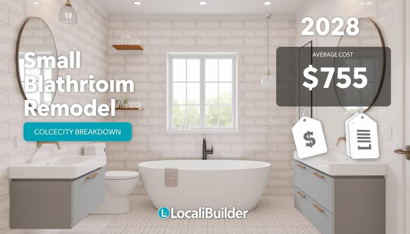 Average cost of small bathroom remodel 2025